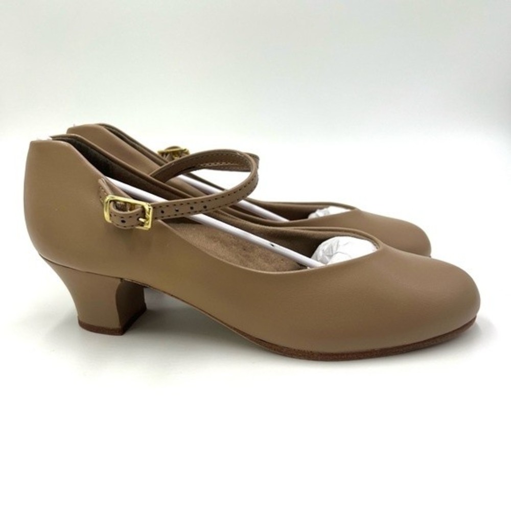 Capezio Size 4.5 Big Girls Jr. Footlight Style 550 Caramel Character Dance Shoes